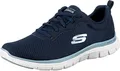 Produktbild: Skechers Damen Flex Appeal 4.0 Brilliant View Sneaker, Navy Mesh Bluen Trim, 38 EU