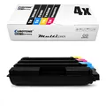 Produktbild: 4x Toner f�r Kyocera FS-C 2026 2126 2526 2626 5250 MFP DN plus TK-590 CMYK