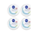 Produktbild: 4x200ml NIVEA Soft Feuchtigkeitscreme | Erfrischung für Gesicht Körper & Hände