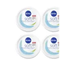 Produktbild: 4x100ml NIVEA Soft Feuchtigkeitscreme | Erfrischung für Gesicht Körper & Hände