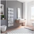 Produktbild: Schulte Badheizkörper Emma Design-Heizkörper, 150x50 cm, Anschluss unten, Weiß, 602 Watt, Handtuchwärmer weiß 50 cm x 150 cm x 10 cm