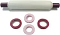 Produktbild: Tupperware Profi-Teigrolle Backen Bordeauxrot D06 Nudelholz Back n Roll + Ringe