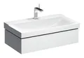 Produktbild: Geberit Xeno² Waschtischunterschrank 1 Schublade Beleuchtung 880 mm x 462 mm x 220 mm - Weiß Hochglanz - 500508011
