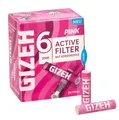 Produktbild: GIZEH pink Active Filter Slim ø 6mm Eindrehfilter Kohlefilter Tips Kokosnuss
