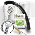 Produktbild: Heizungsbürste [Note 1,2] Heizkörperbürste lang 80cm kratzfrei mit weichen Borsten I Heizkörper Reinigungsbürste für besseres Raumklima I Heizkörper reinigen mit Flexibler Heizungsreinigungsbürste