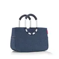 Produktbild: reisenthel loopshopper M herringbone dark blue Hand-& Tragetasche Einkaufskorb