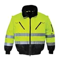 Produktbild: Portwest Hi-Vis Warnschutz 3-in-1 Pilotjacke, Größe: L, Farbe: Gelb/Schwarz, PJ50YBRL