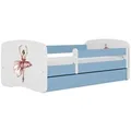 Produktbild: Raumhirsch Furniture Kinderbett, Blau, Holzwerkstoff, 1-Sitzer, 1 Schubladen, Rechteckig, 80x160 cm, FSC 100%, Kinder- & Jugendzimmer, Kindermöbel, Kinderbetten, Kindereinzelbetten