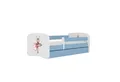 Produktbild: Raumhirsch Furniture Kinderbett 70x140, 80x160, 80x180 cm - Komplettset mit Matratze & Schublade (Bett für Mädchen, Einzelbett Kinder 2–12, mit Rausfallschutz & Lattenrost), verschiedene Farben & Designs