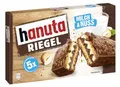 Produktbild: hanuta Riegel - 5er Packung (5 Riegel à 34,5g), mit einzeln verpackten Riegeln, leckerer Schokoriegel aus Waffel, Milch und Haselnuss, ohne Farbstoffe und Konservierungsstoffe