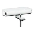 Produktbild: hansgrohe Wannen-Thermostat Ecostat Select AP, 2 Verbr., Ausl. 193mm, weiß/chrom