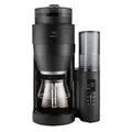 Produktbild: Melitta AromaFresh X - Kaffeemaschine mit Mahlwerk, Filterkaffeemaschine mit Glaskanne und Tropfstopp, für bis zu 10 Tassen Kaffee, schwarz/silber