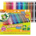 Produktbild: Jolly Superstar DUO Fasermaler Eine dicke und eine dünne Spitze Hochwertiger Filzstift Auswaschbar 2 (24 x) (4425-0002)