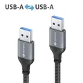 Produktbild: Sonero USB 3.0 Kabel - A/A - Aluminium - space grey/schwarz - 1,00m SPC-U050-010