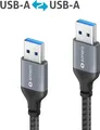Produktbild: 1m USB 3.0 Kabel PC Datenkabel Anschlußkabel Verbindungskabel USB-A auf USB A