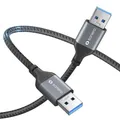 Produktbild: Sonero® USB-A auf USB-A 3.0 Datenkabel 5GB/s 1m space