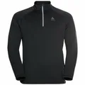 Produktbild: Odlo Fleece-Langarmshirt 1/2 Zip Besso (wärmend, Stretch-Fleece) schwarz Herren, Größe: S