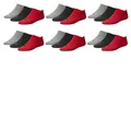Produktbild: PUMA Unisex Invisible Sneaker Socken 6er Pack, Größe:43-46, Farbe:black/red