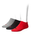 Produktbild: PUMA unisex Sneaker Socken Kurzsocken Sportsocken 261080001 3 Paar, Farbe:Mehrfarbig, Menge:3 Paar (1x 3er Pack), Größe:43-46, Artikel:-232 black/red