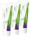 Produktbild: ApaCare OraLactin Zahncreme, 3×75 ml Zahnpasta mit Hydroxylapatit (flüssiger Zahnschmelz), Fluorid & probiotischen Inhaltsstoffen, für Remineralisierung, Pflege empfindlicher Zähne, ohne Titandioxid