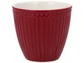 Produktbild: Greengate Becher Alice Latte Cup claret red 0,35 l, Stoneware