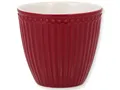 Produktbild: GreenGate Latte cup Alice claret red Kaffeebecher Geschirr rot Keramik 300 ml