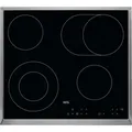 Produktbild: AEG Glaskeramikkochfeld, Schwarz, Edelstahl, Metall, Glas, 57.6x51.6 cm, Kindersicherung, Bräterzone, Restwärmeanzeige je Kochzone, Kurzzeitwecker, Küchen, Küchenelektrogeräte, Kochfelder, Glaskeramik-Kochfelder