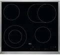 Produktbild: AEG HK634060XB Autarkes Glaskeramikkochfeld, 57,6 cm breit, Edelstahl-Rahmen, To