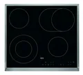 Produktbild: AEG Glaskeramik Kochfeld 60cm autark Zweikreis Bräterzone Touch Edelstahl