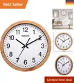 Produktbild: Retro Wanduhr 26 cm - Stille, Präzises Quarzwerk für Eleganz im Innenbereich