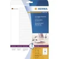 Produktbild: HERMA Special - Permanent selbstklebende, matte, lichtundurchlässige CD/DVD-Papieretiketten - weiß - 114,3 x 5,5 mm 1200 Etikett(en) (25 Bogen x 48) (5078)