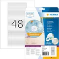 Produktbild: HERMA 5078 CD DVD Etiketten für Jewel Case Hüllen Rücken, 25 Blatt, 114,3 x 5,5