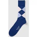 Produktbild: Burlington Socken mit Karomuster Modell 'MANCHESTER' in Dunkelblau, Größe 40-46
