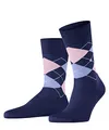 Produktbild: Burlington Herren Socken Manchester M So Baumwolle gemustert 1 Paar, Blau Night Blue 6583, 40-46
