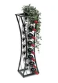 Produktbild: DanDiBo Weinregal Metall Schwarz Stehend Mika 80 cm Flaschenregal Modern, Weinregal für 8 Flaschen