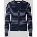 Produktbild: Tommy Hilfiger Regular Fit Strickjacke aus Baumwoll-Mix in Marine, Größe XS