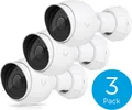 Produktbild: Ubiquiti UniFi Protect G5 - Netzwerk-Überwachungskamera - Bullet - Innenbereich, Außenbereich - wetterfest - Farbe (Tag&Nacht) - 5 MP - 2688 x 1512 - 2K - feste Brennweite - Audio - LAN 10/100 - PoE (Packung mit 3) (UVC-G5-BULLET-3)