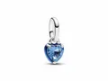 Produktbild: Pandora ME 793042C02 Blaues Chakra-Herz-Mini-Anhänger-Charm - Sterling Silber - Kristall + Emaille Blau