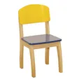 Produktbild: Roba Kids Kinderstuhl blau - gelb Teilmassiv NEU