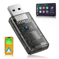Produktbild: Technaxx Wireless CarPlay & Android Auto Adapter – Upgrade von Wired auf Wireless, 2.4/5GHz WLAN & Bluetooth 4.2, Plug & Play USB-Dongle mit USB-C & 90° Adapter – TX-346