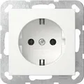 Produktbild: Gira 418827 SCHUKO-Steckdose 16 A 250 V~ System 55, Reinweiß Seidenmatt