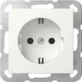 Produktbild: Gira SCHUKO-Steckdose 16A 250V System 55 Reinweiß seidenmatt