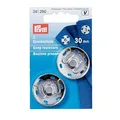 Produktbild: Prym 341260 Annäh-Druckknöpfe MS 30 mm silberfarbig, Silber