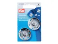 Produktbild: Prym 341260 Annäh-Druckknöpfe Messing Ø 30mm silberfarbig - 2 Stück