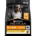 Produktbild: Pro Plan All Size Adult Light / Sterlised, Hundefutter trocken, reich an Huhn, 1er Pack (1 x 14 kg)