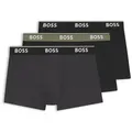 Produktbild: BOSS Trunk 3P Power (Packung, 3-St) mit BOSS Schriftzug auf dem Bund bunt XXL