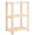 Produktbild: vidaXL Lagerregal mit 3 Böden 60×38×90 cm Kiefer Massivholz 150 kg