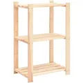 Produktbild: vidaXL Lagerregal mit 3 Böden 60x38x90 cm Kiefer Massivholz 150 kg 286201