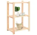 Produktbild: vidaXL Regal, Lagerregal mit 3 Böden 60×38×90 cm Kiefer Massivholz 150 kg