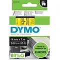 Produktbild: DYMO D1 Beschriftungsband Authentisch 40918 S0720730 Selbsthaftend Schwarz auf Gelb 9 mm x 7 m